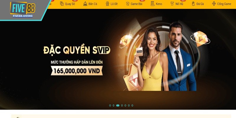 Giới thiệu Five88 có sản phẩm đa dạng, hấp dẫn