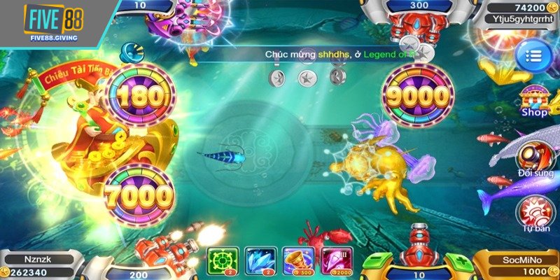 Súng lưới giúp bắt được nhiều cá cùng lúc